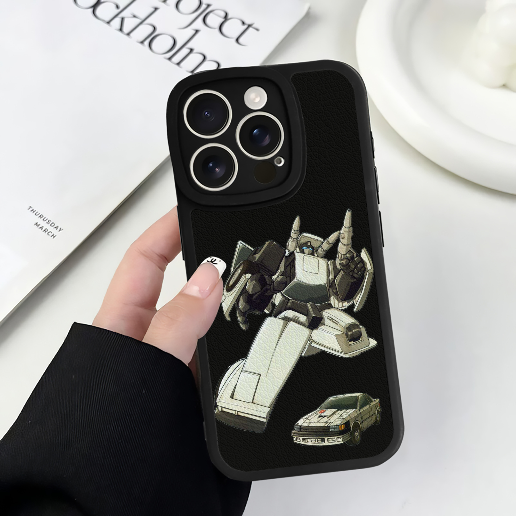 （画像用）  【iPhone 16シリーズ対応】シリコンスマホケース（レザー調） 材質：シリコン